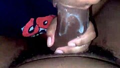 i swallow that sloppy load from big monster cock, feeling it all