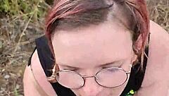 petite outdoor blowjob