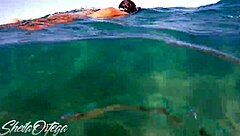 pornstar sheila ortega sucks and fucks underwater during wild snorkeling session.