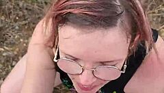 petite outdoor blowjob