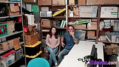 She gets fucked by her shoplister girlfriend right in the store