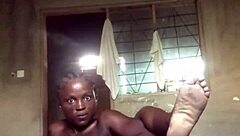 Crazy lover fingers pussy hard until she cums, then licks fingers clean