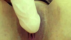 Angelina Grey Slides Big Dildo In Pussy And Squirts!