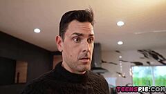 Eager petite blonde assistant gets fucked by her boss