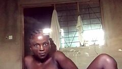 Crazy lover fingers pussy hard until she cums, then licks fingers clean