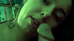 Petite Brazilian Sucks And Swallows In Car!