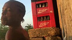 Crazy lover fingers pussy hard until she cums, then licks fingers clean