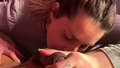 What a beautiful day for deepthroat blowjob and happy ending with big natural tits?