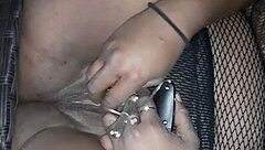 babe uses vibrator for public masturbation outdoors