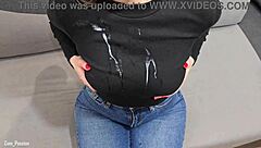 Two amateurs deliver intense cumshots on clothes - which one wins?