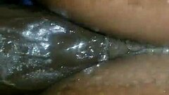 Slut takes big black cock anal creampie calmly