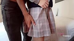 i help my little cousin with school project but she fucks me hidden from parents