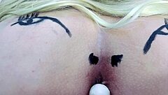 Pink ass sucking lollipop in sheer and red outfit