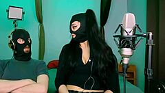 Beautiful curvy couple's kinky queef compilation with reactions