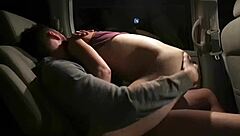 Public sex in hot tub leads to orgasm in car