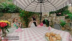 Three Wives Seduce Into Foursome At Club