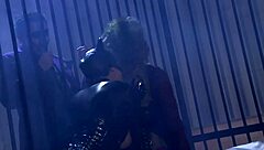 Rough Lesbian Group Quickie With Wet Pussies!