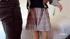 i help my little cousin with school project but she fucks me hidden from parents