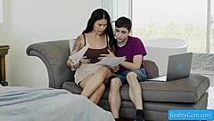 busty step mom teaches step son kinky lessons