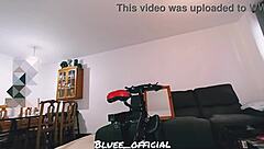 wow, this beautiful latina brunette has a real orgasm that squirts cum all over her ass 😍