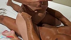 Mrs. Moema attacks again, milks the guy three times with last cumshot in mouth