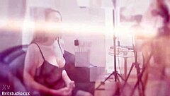 Skinny British redhead swallows cum after fucking!