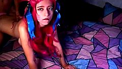 Blonde German Teen Cheerleader Gets Anally Fucked by Mother-in-Law's Fat BBW Ass