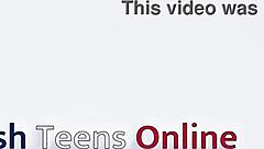 SUBMISSIVE EATS CUM FROM BOWL IN COSPLAY FETISH