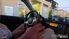 Hey, check out this roadside babe getting a blowjob from the mechanic 😏