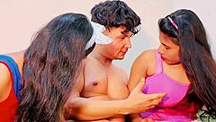 Boyfriend introduces girlfriend to parents for group fuck