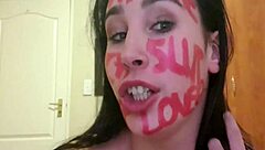 Self punish with pissing slapping gagging dirty talking