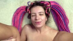 I fucked this alt teen in missionary POV. Cum splashed her ponytail face as a hot teaser!