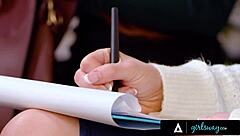 Shy Alison Rey loses her virginity to stepmom and doctor