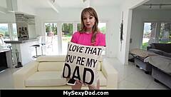 Stepdad Mike Wants To Fuck And Cum With Teen Stepdaughter In Taboo Cowgirl Session - Mysexydad