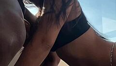 cute girl sucking monster cock for first time