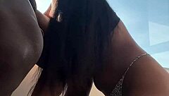 cute girl sucking monster cock for first time