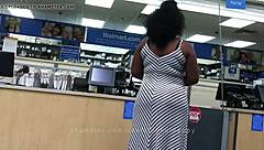 Candid View Of Stacked Black Woman's Booty