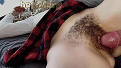 big cock stepson fucks hairy pussy and creampies closeup