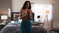 hey, milf got assfucked by teen friend after caught playing solo