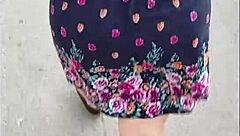 Harassing Mature Big-Ass Woman in Skirt on Lima Streets