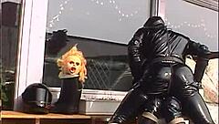 Roxina in Retro Rubber Outfit Gets Horny Action