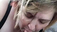 Another episode of road side blowjob with my hot BBW wife