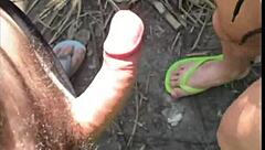 i sucked a stranger jerking off on the trail, first time anal with big cock