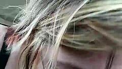 bbw wife liz giving another blow job on the road side