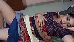 A newly married woman has sex with her husband, embodying passionate honeymoon vibes