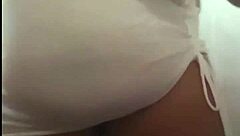 Chubby Brazilian Girl Strips and Shows Big Ass