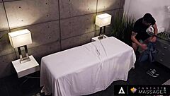 fantasy massage - hot babe valentina nappi gives bj and handjob under table