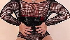 Sara jay sucks oiled cock intensely