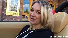 Busty Blonde Gets Picked Up By Porn Agent