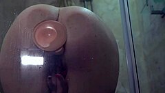 Babe Achieves Intense Orgasm in Shower Masturbation
